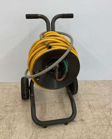 Rolling Garden Hose Reel with Hose image