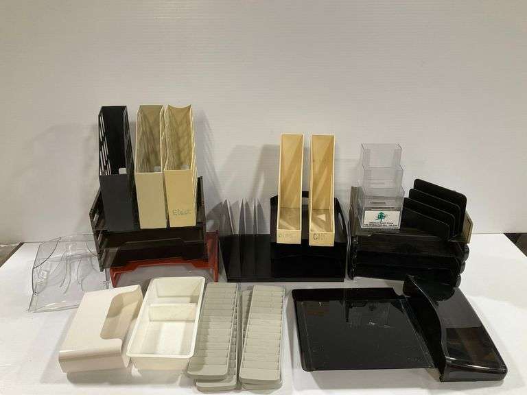Variety of Office Desk Organizers - File Holders, Trays, and More image
