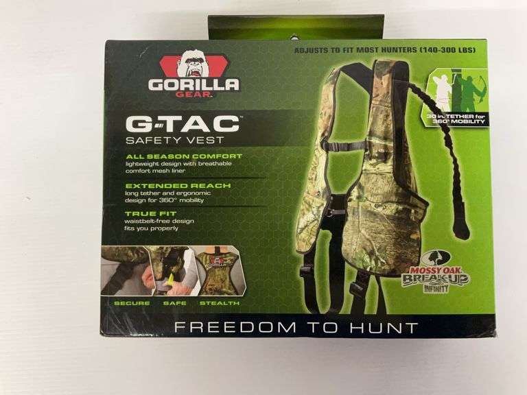 G-TAC Safety Vest Hunting Harness with E.A.S. Safety Tether in Box image