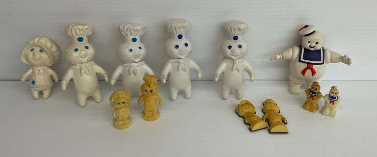 Pillsbury Doughboy and Stay Puft Marshmallow Man Figures image