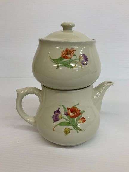 Enterprise Aluminum Drip-O-Lator Coffee Pot with Tulip Design image