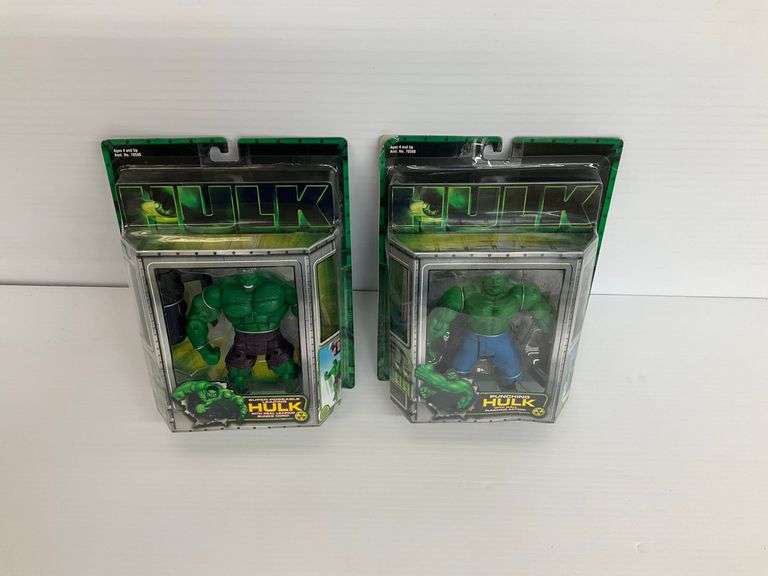 Two Hulk Action Figures - 2003 Universal Studios image