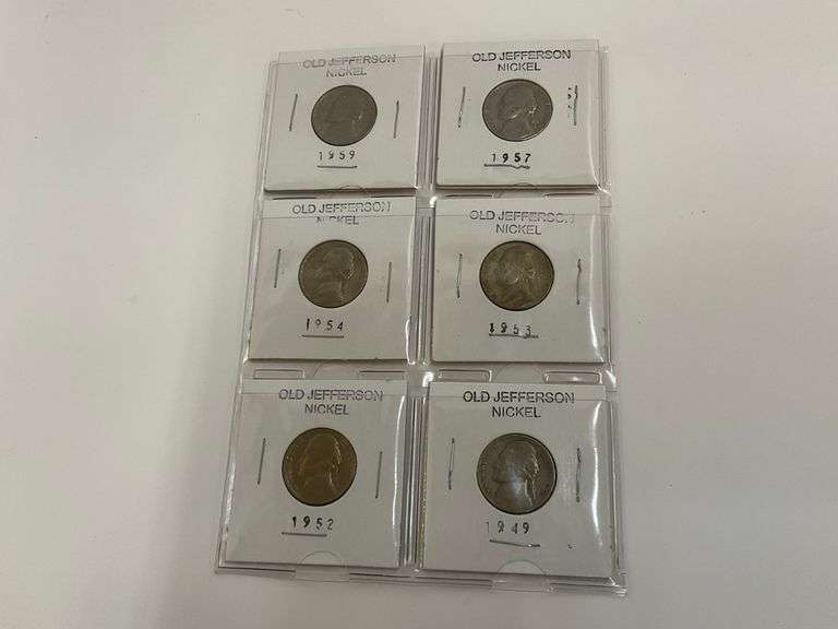 Jefferson Nickel Coin Collection - 6 Coins image