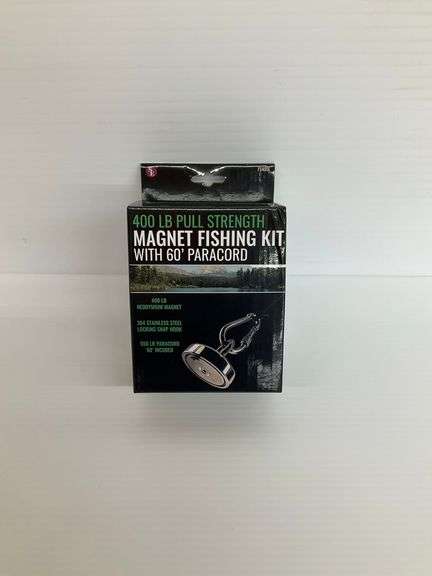 New 400 LB Pull Strength Magnet Fishing Kit with 60' Paracord image