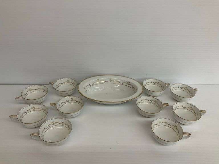 Noritake Fine China Sherwin Gold Trimmed Bowl & Cup Set image
