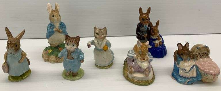 Collection of Beatrix Potter and Royal Doulton Figurines image