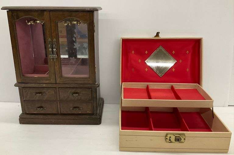Two Jewelry Boxes... one has damage image