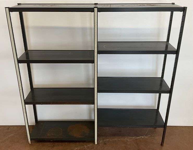 Industrial Style Metal Shelving Unit... some rust image