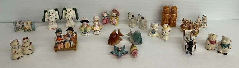 Ceramic Figural Salt and Pepper Shakers image