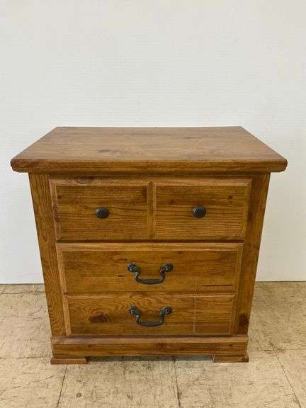 Progressive Furniture Wooden Nightstand with Two Drawers image