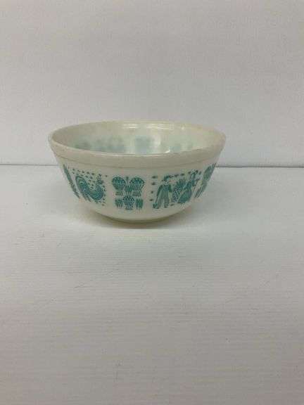 Vintage Butterprint Pattern Pyrex Mixing Bowl image