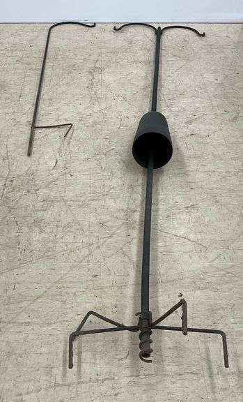 Two Different Size Wrought Iron Plant Hangers image