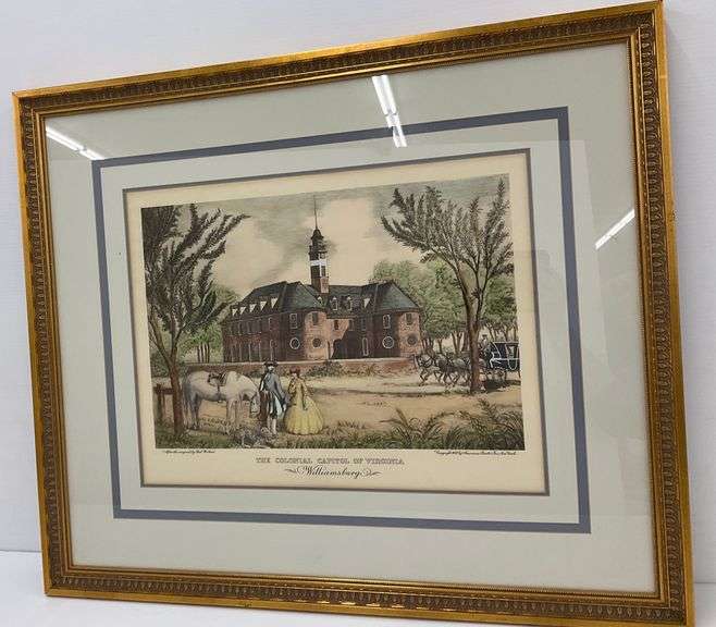 Framed Print - The Colonial Capitol of Virginia, Williamsburg, Copyright 1942 image