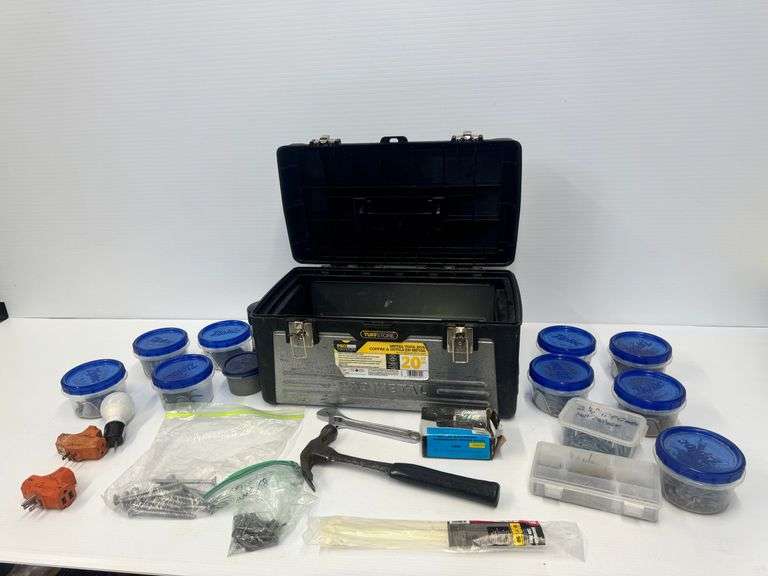 Tuffstore Tool Box with Hardware and Tools image