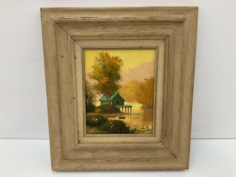 Framed Oil Painting - Landscape Scene image