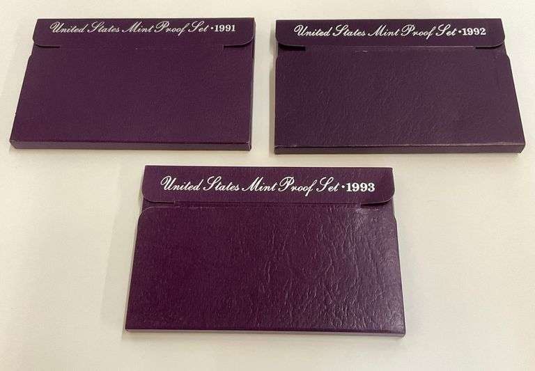 1991-1993 United States Mint Proof Set Collection image