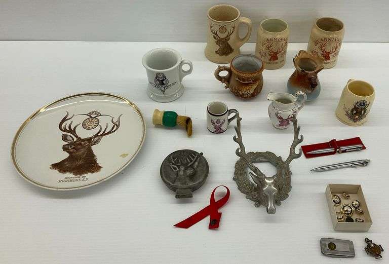 Elks Lodge BPOE Memorabilia Collection - Plates, Mugs, Jewelry, and More image