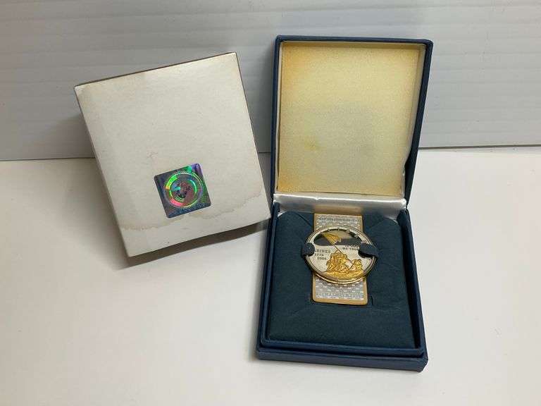 US Marines 1775-2005 Commemorative Coin Money Clip with Box image