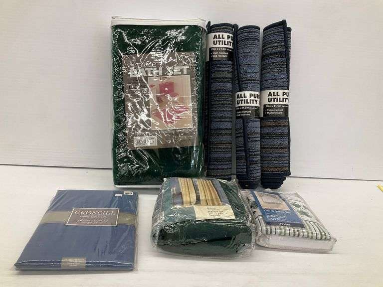 New Household Textiles: Tablecloth, Curtains, Bath Set & Utility Mats image