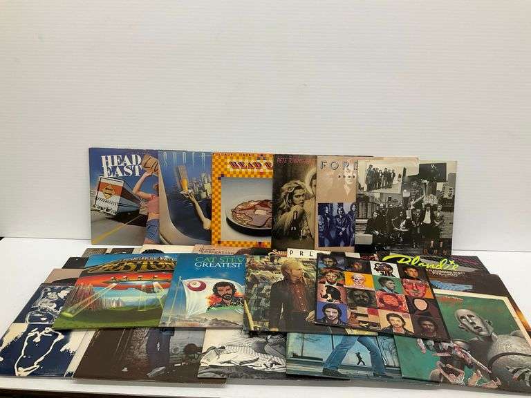 Collection of Rock and Pop Music Vinyl LPs image