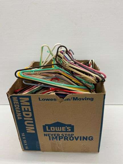 Box of Clothing Hangers image