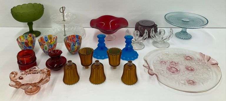 Vintage Glassware: Bowls, Candle Holders, and More image