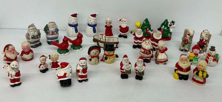 Christmas Theme Figurines - Santa, Snowman, and Others image