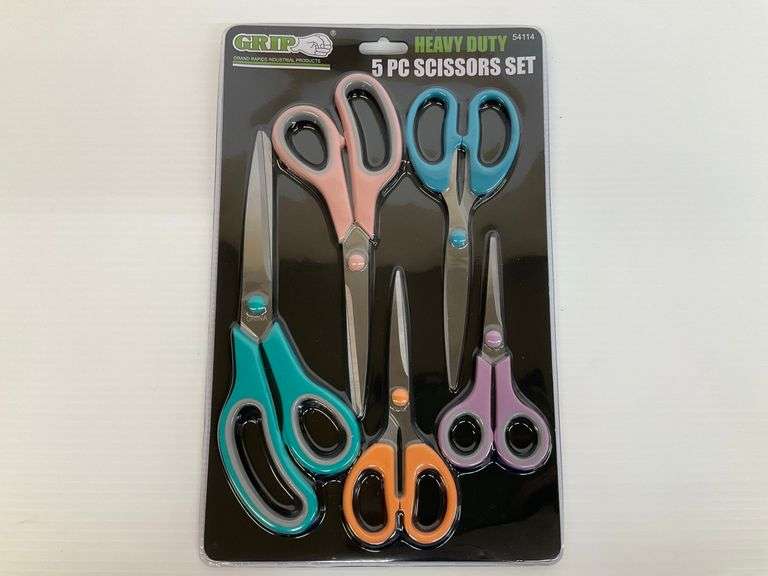 New Grip Heavy Duty 5-Piece Scissors Set image