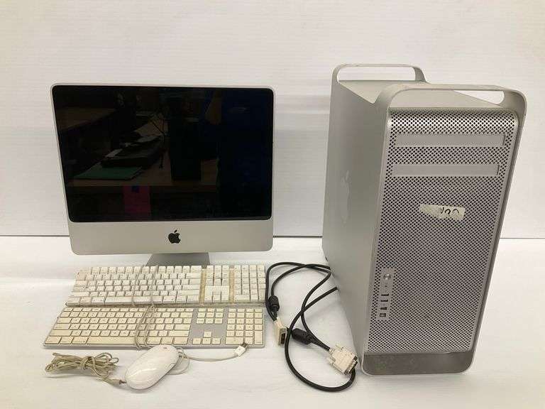 Apple iMac A1224 20" & Mac Pro 2.8 Bundle... both power on image