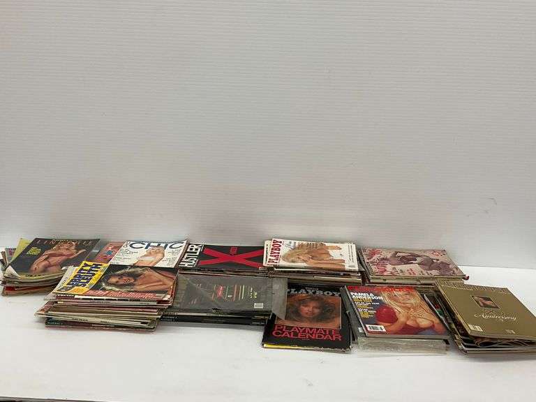 Lot of Assorted Adult Magazines - Playboy, Penthouse, Hustler and More image