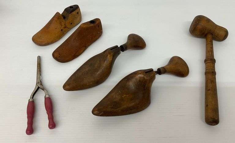 Wooden Shoe Forms, Stretchers, Mallet and Other Items image