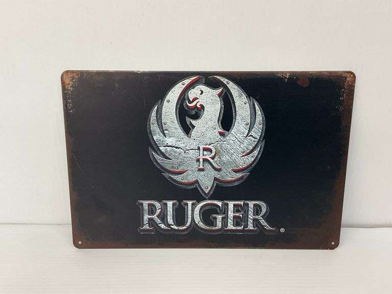 Ruger Firearms Tin Sign ... 8 x 12 Inches image