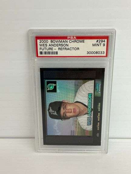 2000 Bowman Chrome Wes Anderson Future Refractor #294 - PSA Graded image