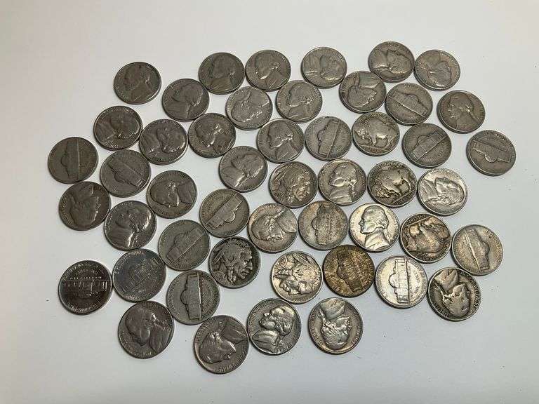 Collection of US Nickels - Buffalo and Jefferson image