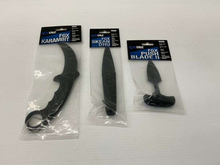 Cold Steel FGX Karambit, Skean Dhu, and Push Blade II image