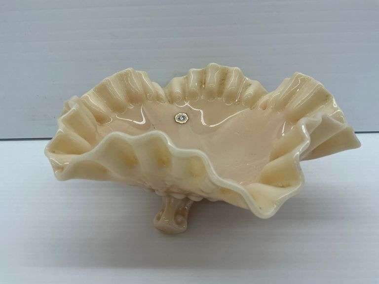 Westmoreland Almond Milk Glass Footed Bowl image