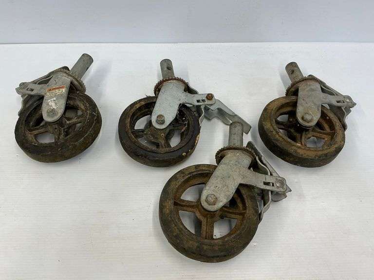 Set of Four Industrial Caster Wheels image