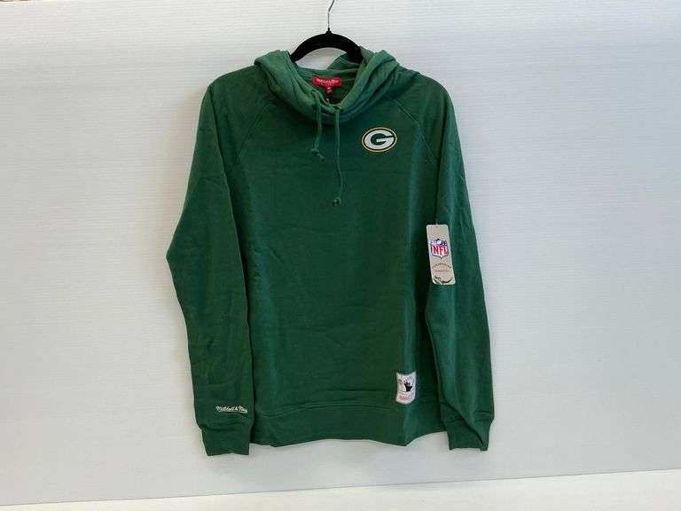 New Mitchell & Ness Green Bay Packers Women's Size Medium Fleece Hoodie image