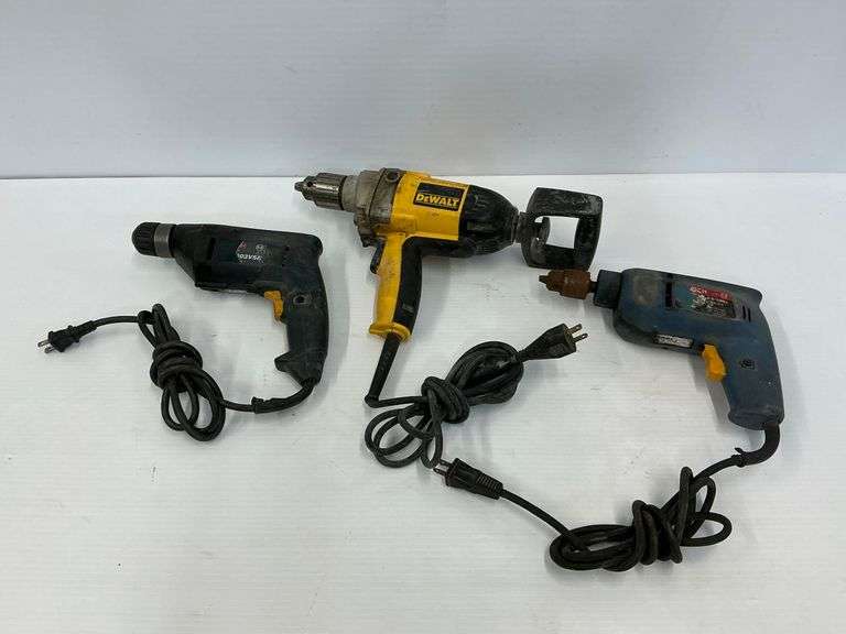 Lot of Bosch, Scintilla, DeWalt Power Drills...all work image