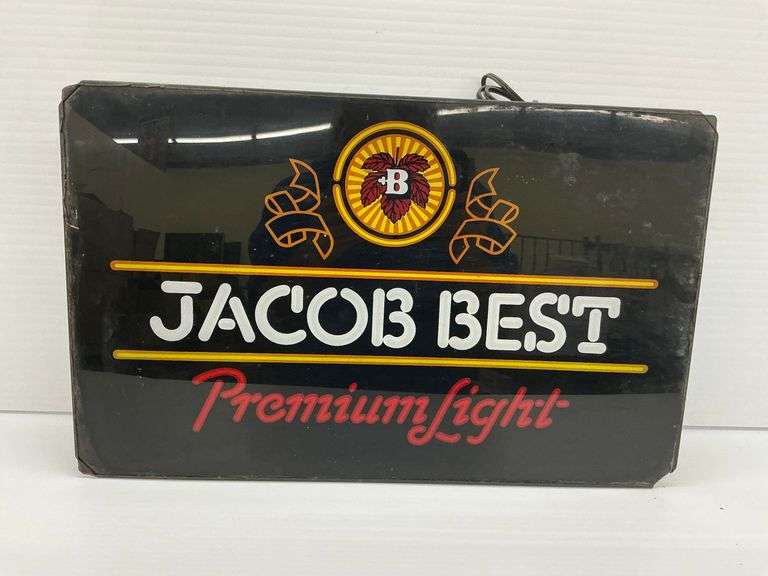 Jacob Best Premium Light Advertising Sign, some damage image