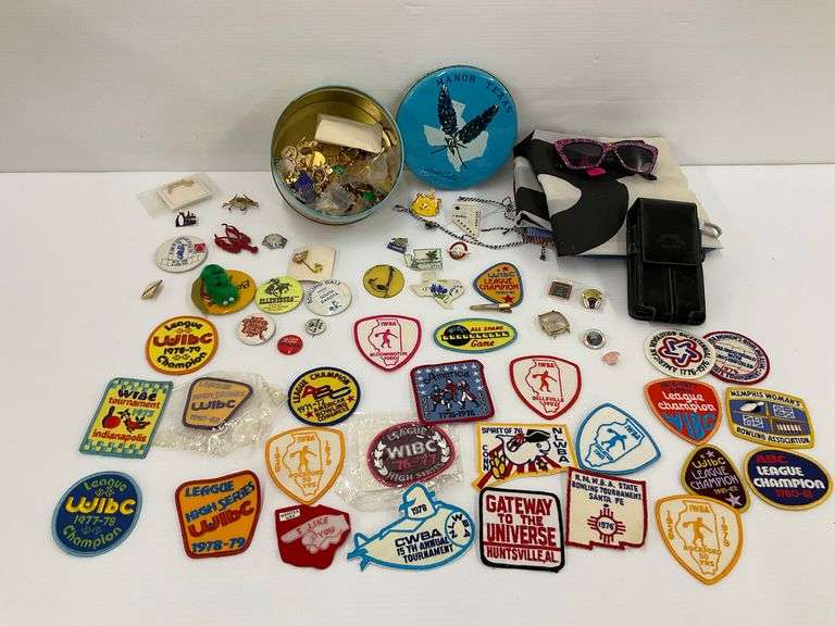 Bowling Pins, Patches, and Antiques Flag image