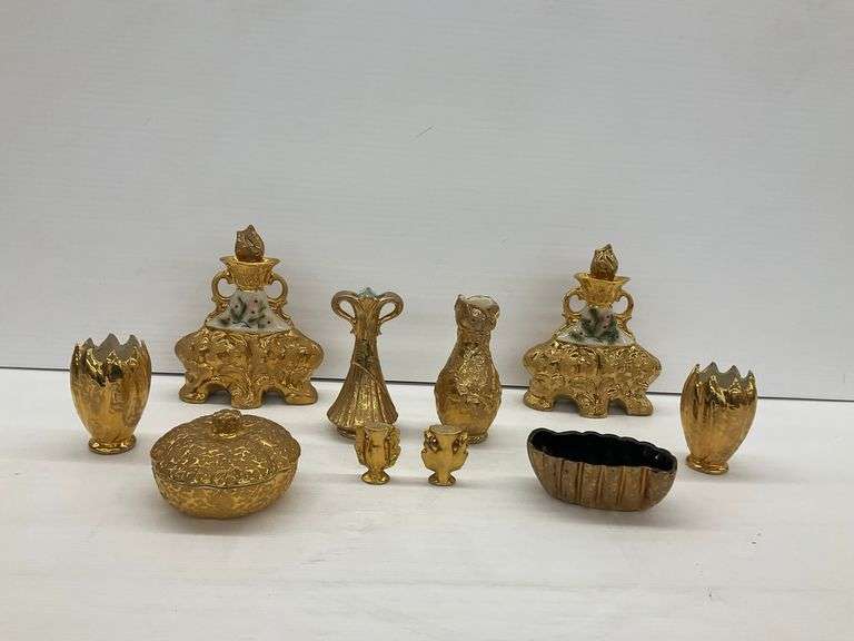 Group of Gold Tone Decoratives image