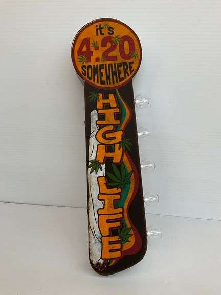 "It's 4:20 Somewhere" High Life Light Up Marquee Sign... works image