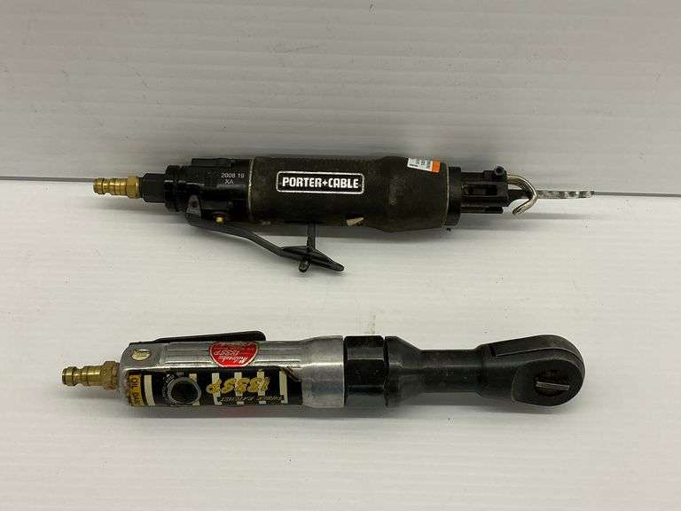 Pneumatic Tools: Milwaukee Ratchet Wrench and Porter Cable Reciprocating Saw image