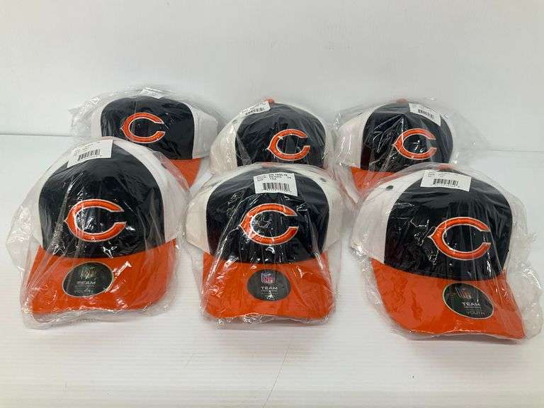 Six New Chicago Bears NFL Youth Hats image