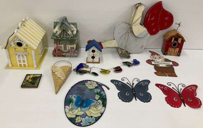 Home and Garden Decorations: Birdhouses, Butterflies, and More image