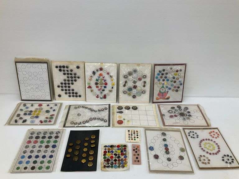 Bulk Lot of Vintage Buttons on Display Cards image