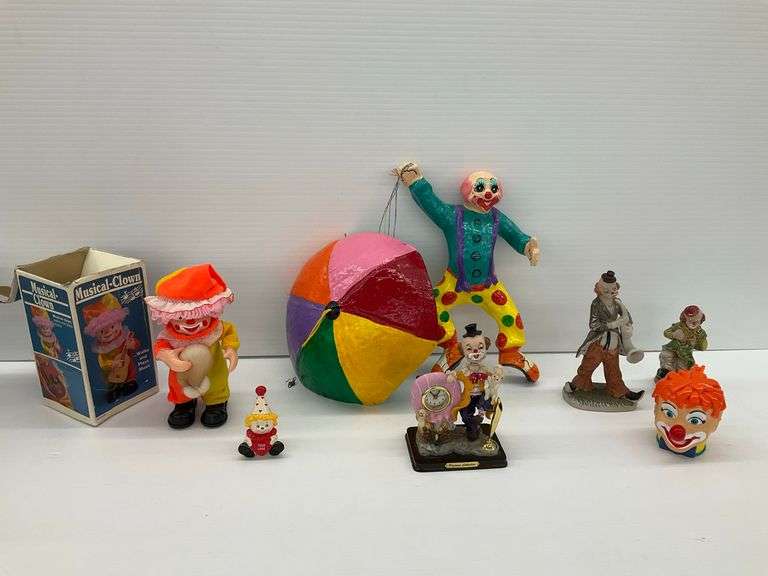 Clown Figurines and Musical Box image