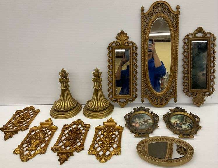 Ornate Gold-Tone Wall Decor image