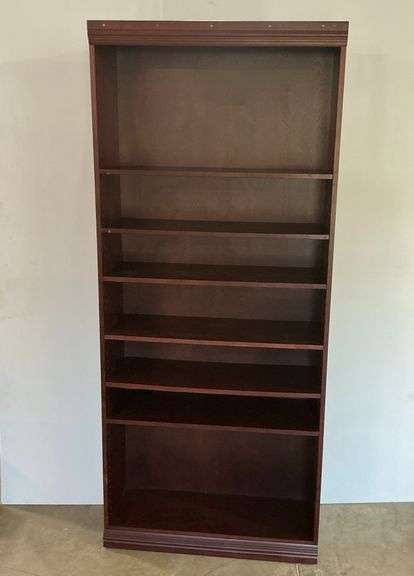 Tall Wooden Bookcase with Adjustable Shelves image